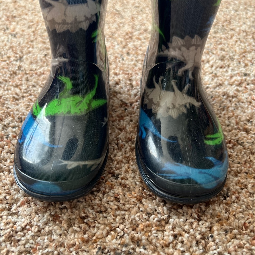 Carter's Blue and Green Rain & Snow Boots Waterproof Design
